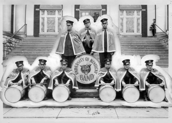 Percussion section of University of Kentucky Band, Maxwell Presbyterian Church, Lexington, Kentucky