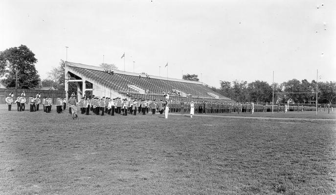 University of Kentucky Marching Band on Stoll Field, 1931