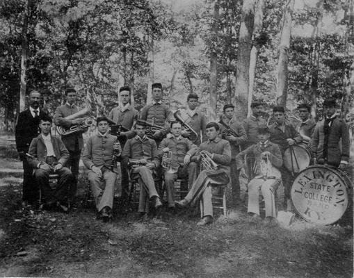 Lexington State College Band, cadets, circa 1908