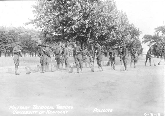 Soldiers during training, June 18, 1918