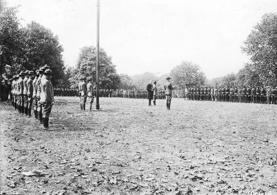 Induction of Students Army Training Corps, University of Kentucky, October 1, 1918