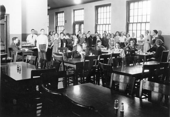 Students in the cafeteria