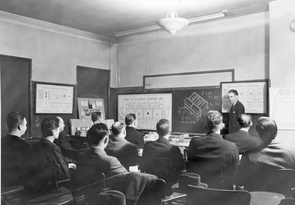 Students observing presentation