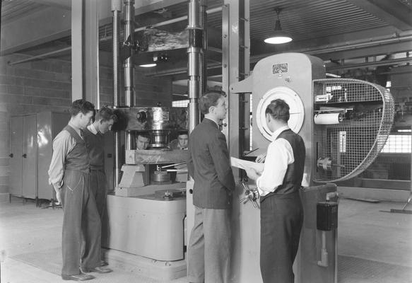 Students testing a scale, duplicate