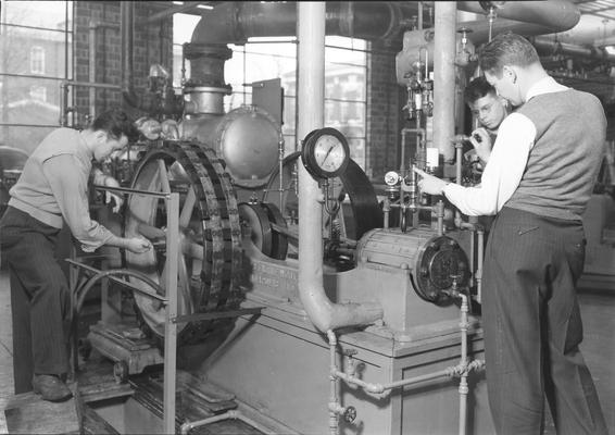 Students testing equipment, duplicate