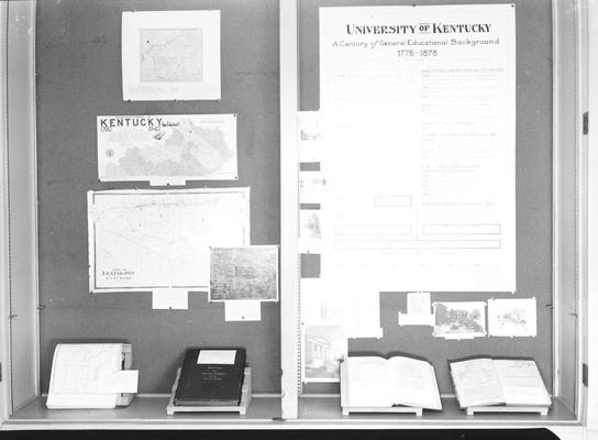 Founders Day map and timeline display, 1967