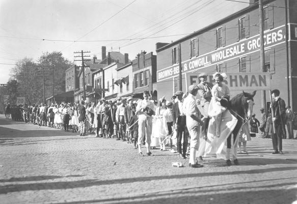 Golden Jubliee Parade, 1916, downtown Lexington