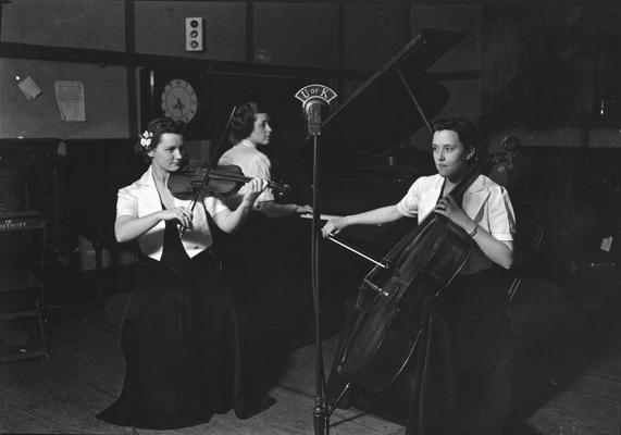 Women musicians performing