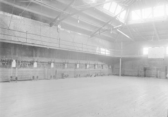 Old gymnasium in Barker Hall, circa 1901