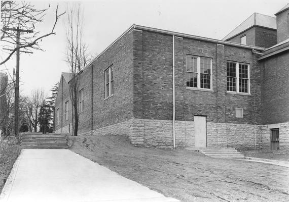 Buell Armory, rear side view attached to Barker Hall