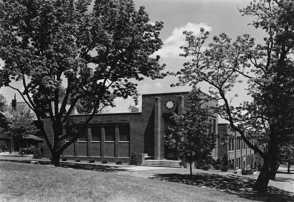 Lafferty Hall, Law Building and Library, 1937 - 1965, print dated circa 1940