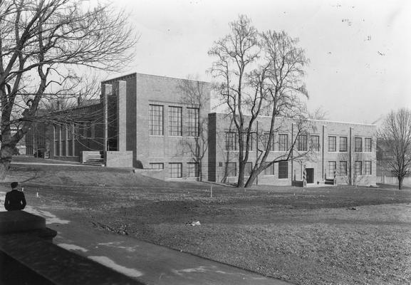 Lafferty Hall, Law Building and Library, 1937 - 1965, print dated circa 1940