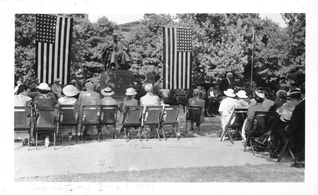 President James K. Patterson Memorial Dedication, June 1, 1934, Photographer, Lafayette Studios