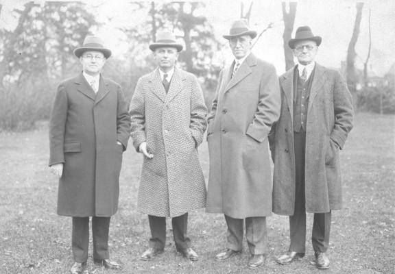 Herman Donovan, Eastern State College; John Howard Payne, Morehead Normal School; Frank L. McVey, University of Kentucky; Henry Hardin Cherry, Western Kentucky State Teachers College