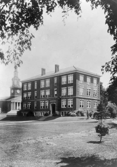 Agriculture Buildings / Mathews Building and Memorial Hall, circa 1929, year Memorial Hall built