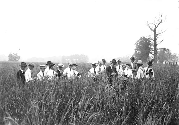 Fayette County farmer explaining his methods