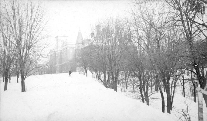 Winter Scenes, Gillis Building, Administration Building, Barker Hall / Buell Armory and Administration Drive