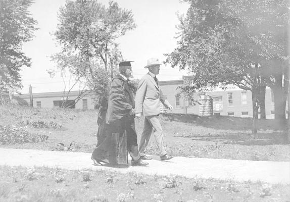Commencement, President Henry Barker, on left, 1917