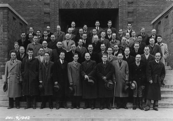 Engineering Society, professors and students, December 9, 1942