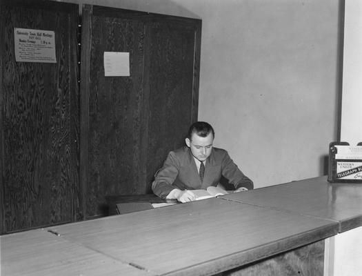 Preston Murray, Student Union information desk