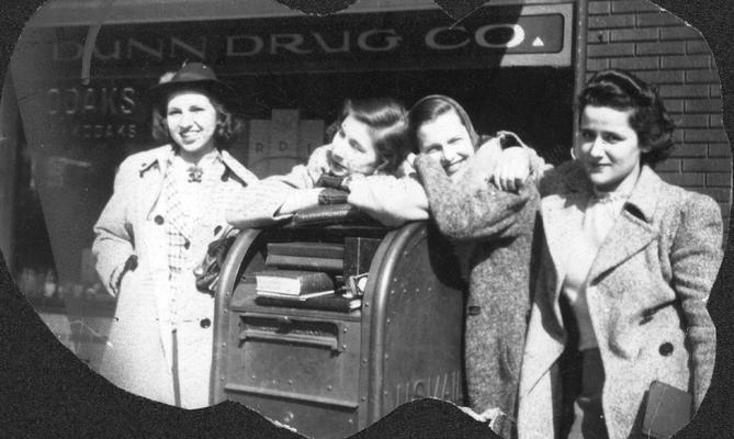 Women in front of Dunn Drug Store, Lexington, Kentucky, page 25, 1939 