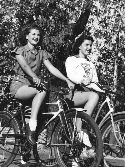 Women on bicycles, page 33, 1939 