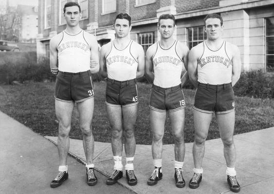 Basketball players, circa 1930