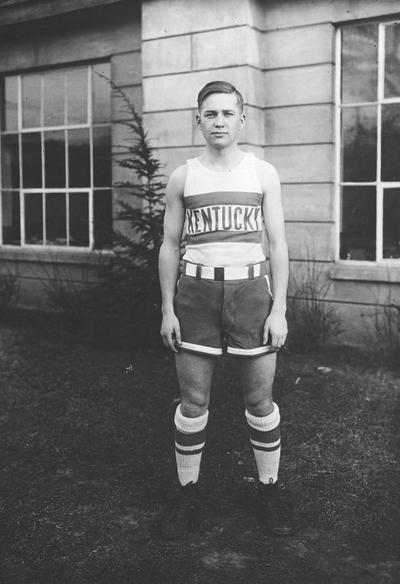 Basketball player, Chuck Walters circa 1920