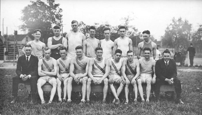 Track team, February 13, 1945