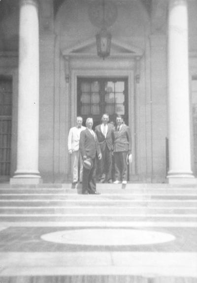 John S. Chambers, President Frank L. McVey, J. Winston Coleman, Thomas D. Clark