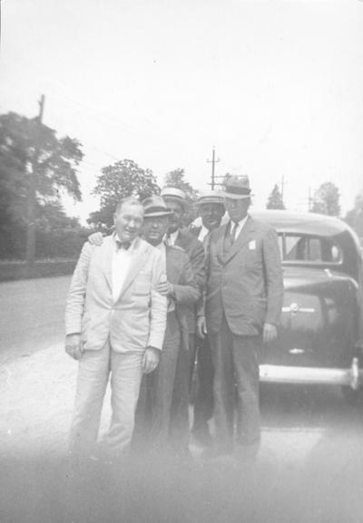 John S. Chambers, William H. Townsend, Thomas D. Clark, J. Winston Coleman, and President Frank L. McVey
