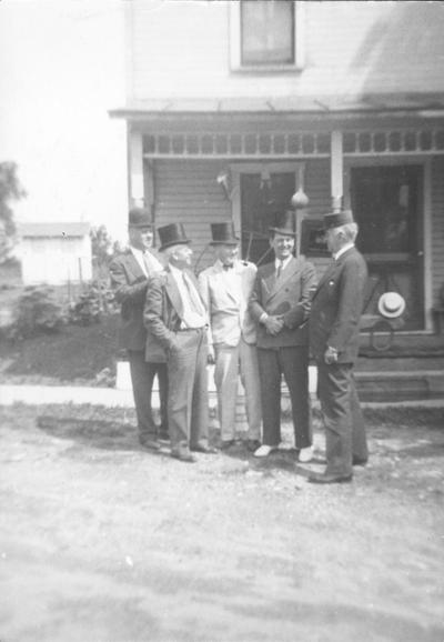 J. Winston Coleman, William H. Townsend, John S. Chambers, Thomas D. Clark, President Frank L. McVey