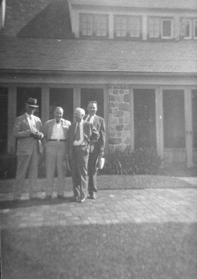 President Frank L. McVey, John S. Chambers, William H. Townsend, J. Winston Coleman
