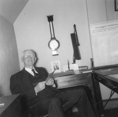Ezra Gillis, Director of Bureau of Source Materials in Higher Education, 1937 - 1956, circa 1950, Photographer, Unknown