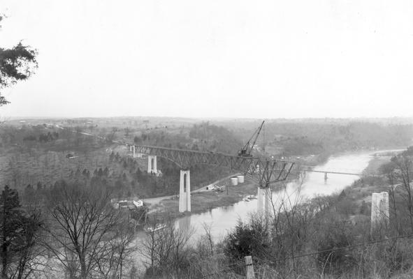 Construction of Clay's Ferry Highway Bridge