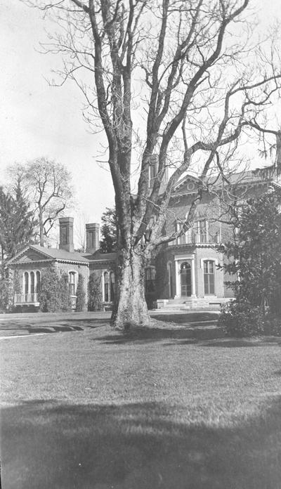 Ashland, Henry Clay's Estate, home of Kentucky University's Regent, John Bowman, 1866 - 1878, print dated March 12, 1908