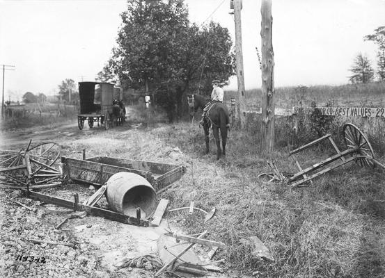Accident site (wagon), mile 147, AGS, November 13, 1912