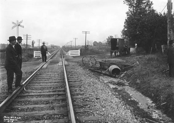 Accident site (wagon), mile 147, AGS, looking north, November 13, 1912