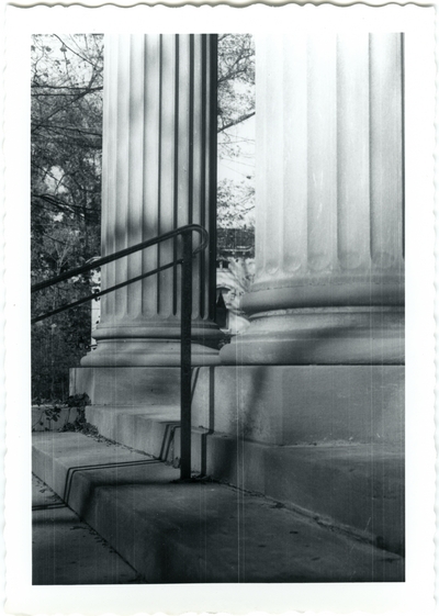 251West 2nd [Second] street. Lexington Public Library Central Branch, built in 1906 due to a gift from the Andrew Carnegie Foundation. Currently the Carnegie Center for Literacy and Learning; steps and column detail