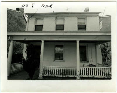 118 East 3rd [Third] street. Built for William S. Keiser in 1841, sold to John Prather in 1844