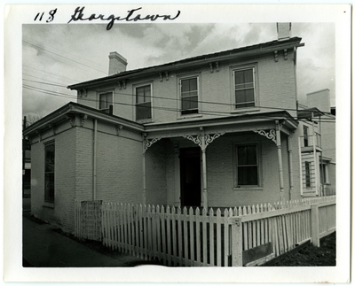 118 Georgetown. Built for James McConnell and given to John and Maria Trimble in 1825