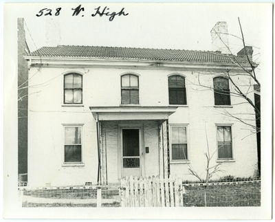 528 West High street. May have been built for John C. McGoffin before 1838 or for Charles G. Young afterward