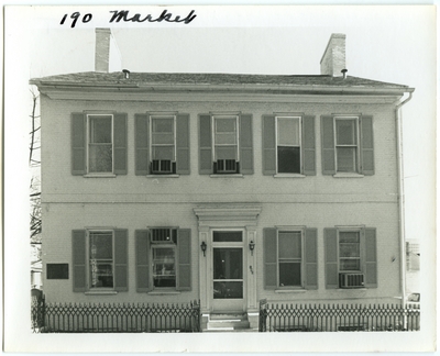 190 Market street. Built after 1794 for Dr. Frederick Ridgely and sold to Dr. Elisha Warfield in 1806