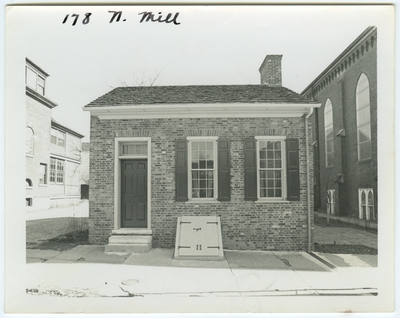 178 North Mill street, front side view. Law office of Henry Clay. Built by Stephens & Winslow for Henry Clay in 1804-1805