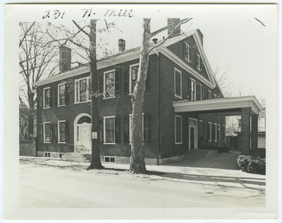231 North Mill street. Mount Hope. Built for General John M. McCalla after 1819. Sold to Benjamin Gratz in 1824