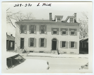 329-331 South Mill street. Built for James Lemon in 1812 and given to daughter, Mrs. james Grooms, in 1838