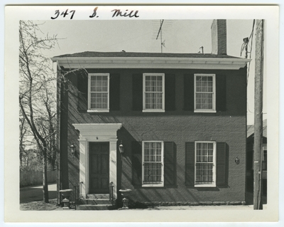 347 South Mill street. Built for John W. Russell in 1832