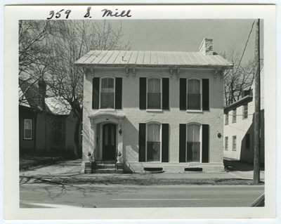 359 South Mill street. Built either for William Poindexter in the 1830's or for Henry Lancaster after 1845
