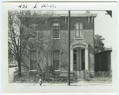 431 South Mill street. Built after 1865, possibly by John McMurtry