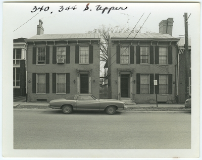 340, 344 South Upper street. Built for John B. Johnson after 1839